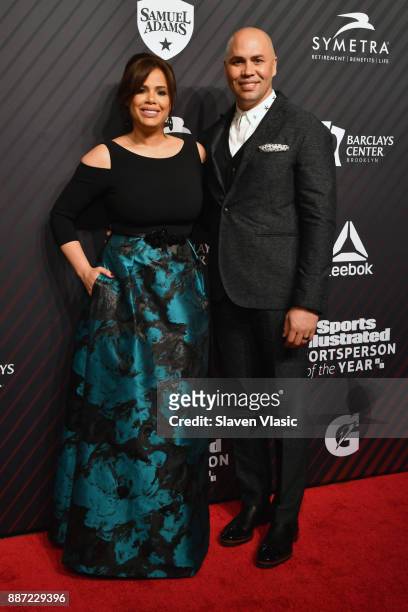 Jessica Lugo and Carlos Beltran attend SPORTS ILLUSTRATED 2017 Sportsperson of the Year Show on December 5, 2017 at Barclays Center in New York City.