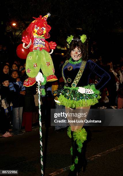 Participant poses for a photograph during the Gay Pride Parade on June 27, 2009 in La Paz, Bolivia.