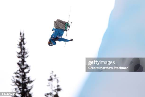 Pavel Chupa of Russia competes in a qualifying round of the FIS Freeski World Cup 2018 Men's Ski Halfpipe during the Toyota U.S. Grand Prix on...