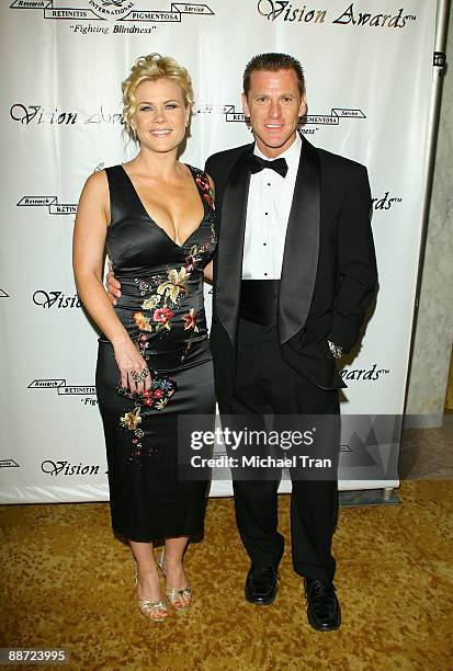 Actress Alison Sweeney and her husband Dave Sanov arrive to the 36th Annual Vision Awards held at The Beverly Wilshire Hotel on June 27, 2009 in...