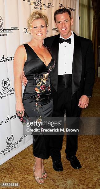 Actress Allison Sweeney and her husband David Sanov attend the 36th annual Vision Awards at the Beverly Wilshire Hotel on June 27, 2009 in Beverly...