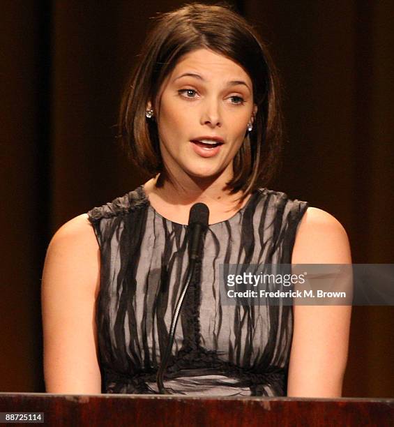 Actress Ashley Greene speaks during the 36th annual Vision Awards at the Beverly Wilshire Hotel on June 27, 2009 in Beverly Hills, California.