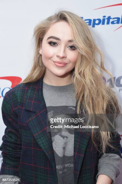 Musician Sabrina Carpenter attends Q102's Jingle Ball 2017 Presented by Capital One at Wells Fargo Center on December 6, 2017 in Philadelphia,...