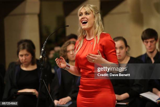 Camilla Kerslake attends Childline's Merry Little Christmas 2017 at St Columba's Church on December 6, 2017 in London, England.