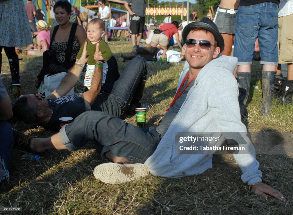 Celebrities Attend Glastonbury Festival 2009