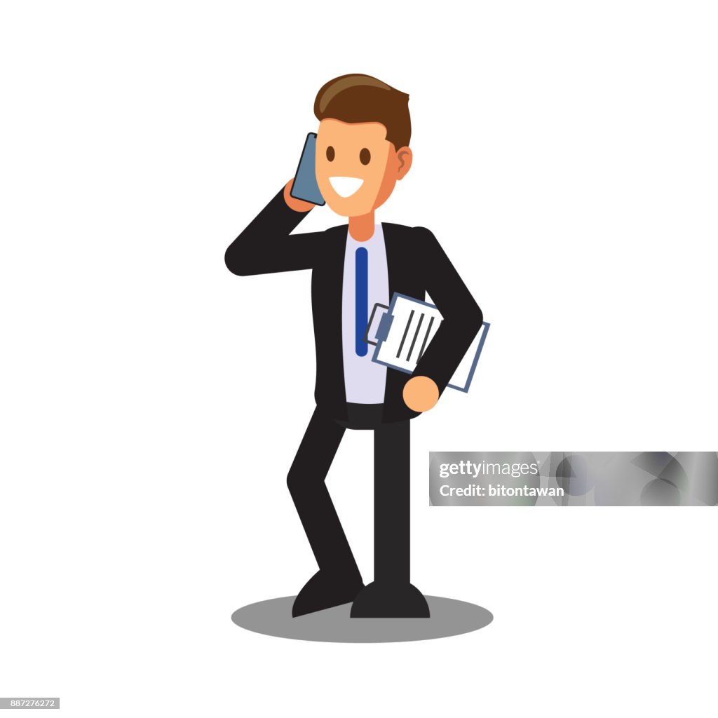 Businessman Character Designcartoon For Online Business High-Res Vector  Graphic - Getty Images