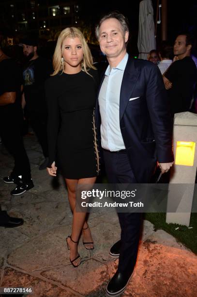 Sofia Richie and Jason Binn attend DuJour's Jason Binn And WellNEST Celebrate Miami Beach's Art Basel Kick-Off at The Confidante on December 6, 2017...