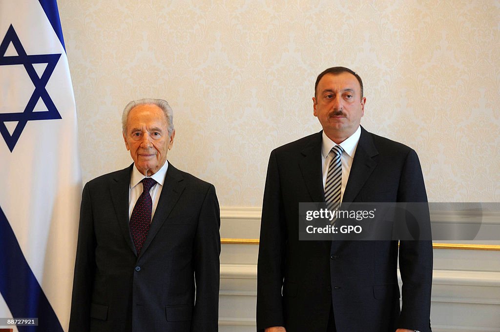 Israeli President Peres Visits Azerbaijan