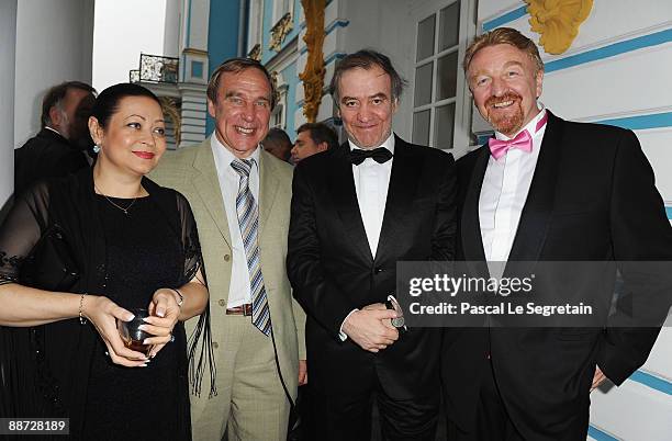 Conductor Valery Gergiev and guests attend the Montblanc White Nights Festival Mariinsky Ball at Catherine Palace on June 27, 2009 in St. Petersburg,...