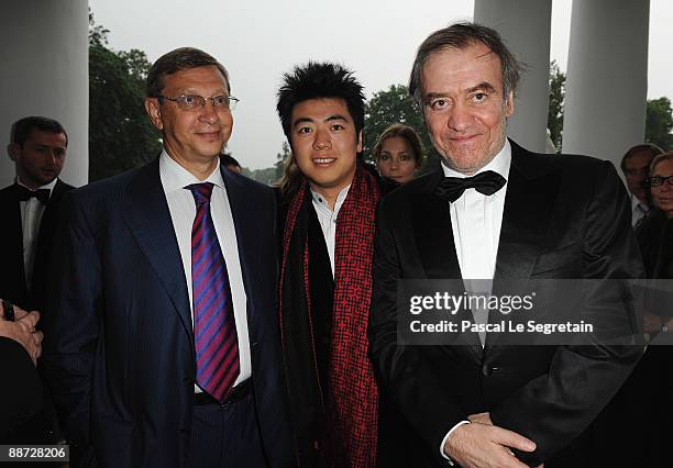 Lang Lang , Brand Ambassador and Chairman of the Montblanc Cultural Foundation, Conductor Valery Gergiev and guest attend the Montblanc White Nights...