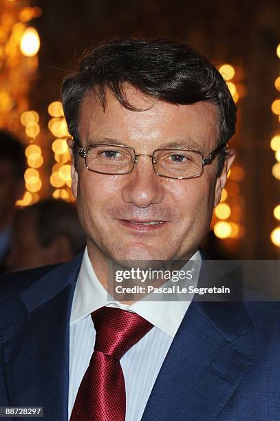 German Gref, CEO of Sberbank attends the Montblanc White Nights Festival Mariinsky Ball at Catherine Palace on June 27, 2009 in St. Petersburg,...