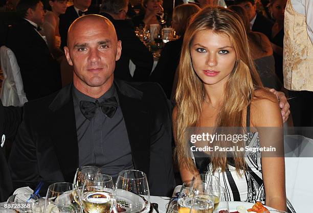 Uliana Dementyeva and Vyacheslav Konstantinovsky attend the Montblanc White Nights Festival Mariinsky Ball at Catherine Palace on June 27, 2009 in...