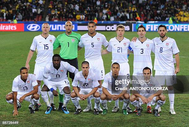Defender Jay DeMerit, US goalkeeper Tim Howard, US defender Oguchi Onyewu, US defender Jonathan Spector, US defender Carlos Bocanegra, US midfielder...