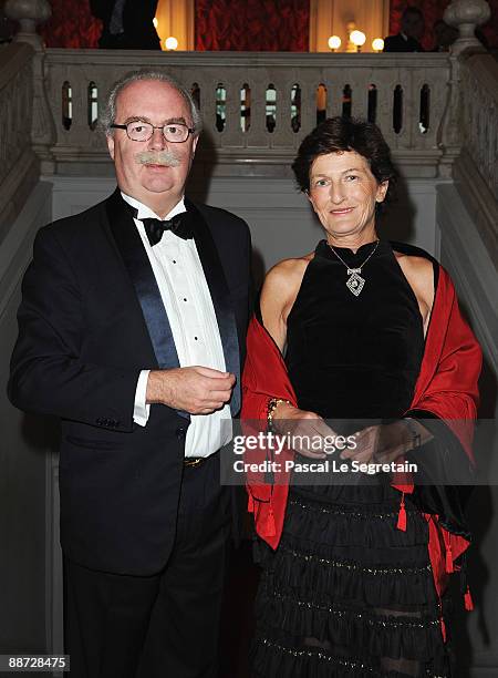Christophe de Margerie, CEO of Total and guest attend the Montblanc White Nights Festival Mariinsky Ball at Catherine Palace on June 27, 2009 in St....