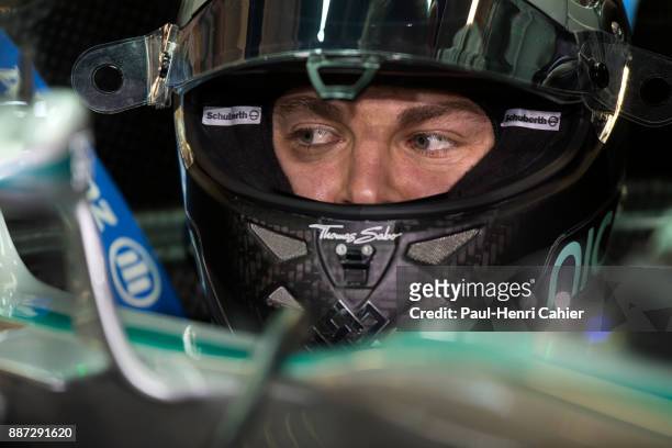 Nico Rosberg, Mercedes F1 W05Hybrid, Grand Prix of Abu Dhabi, Yas Marina Circuit, 23 November 2014.