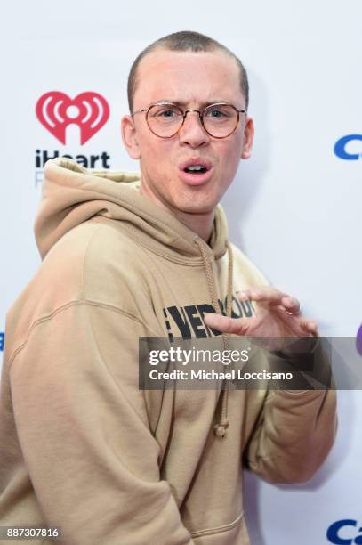 Rapper Logic attends Q102's Jingle Ball 2017 Presented by Capital One at Wells Fargo Center on December 6, 2017 in Philadelphia, Pennsylvania.