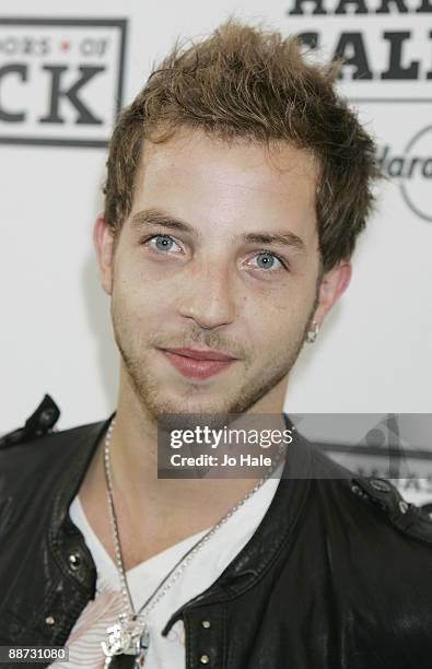 James Morrison poses backstage at Hard Rock Calling music festival,Hyde Park on June 28, 2009 in London, England.