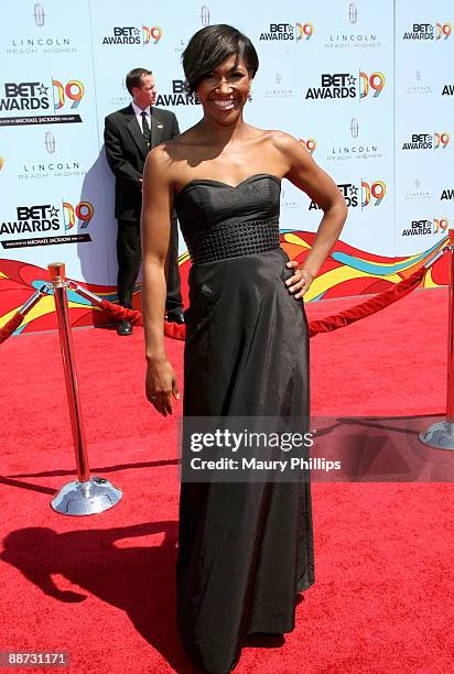 Actress Terri J. Vaughn arrives at the 2009 BET Awards at the Shrine Auditorium on June 28, 2009 in Los Angeles, California.