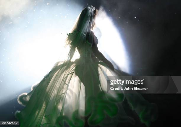 Singer Beyonce onstage at the 2009 BET Awards at the Shrine Auditorium on June 28, 2009 in Los Angeles, California.