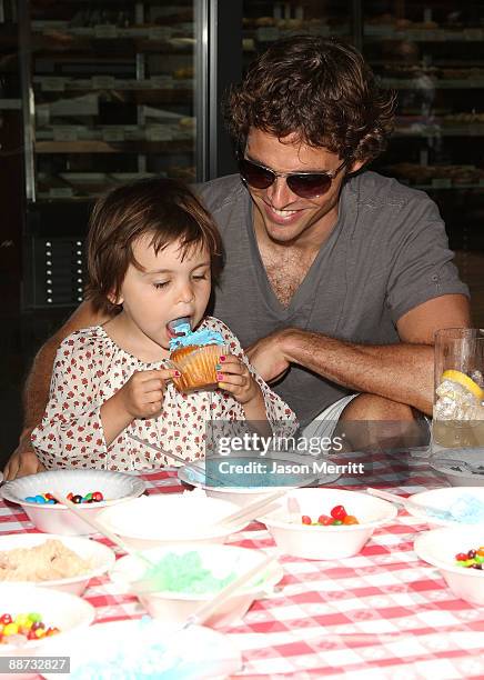 Host/actor James Marsden and daughter Mary James Marsden attend the EB Medical Research Foundation picnic presented by Sinupret for Kids and Yogen...