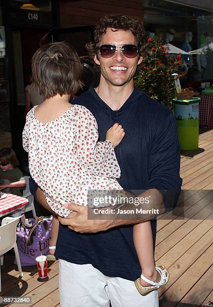 Host/actor James Marsden and daughter Mary James Marsden attend the EB Medical Research Foundation picnic presented by Sinupret for Kids and Yogen...