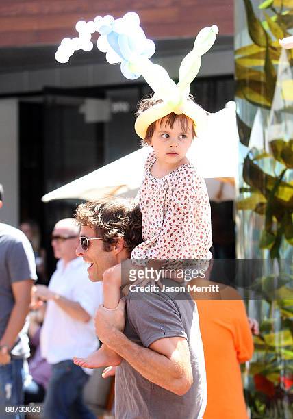 Host/actor James Marsden and daughter Mary James Marsden attend the EB Medical Research Foundation picnic presented by Sinupret for Kids and Yogen...