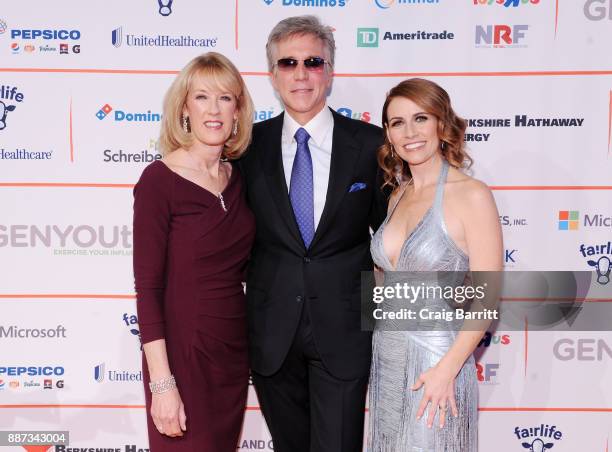 Julie McDermott, CEO of SAP Bill McDermott, and CEO of GENYOUth Alexis Glick attend the Second Annual GENYOUth Gala at Intrepid Sea-Air-Space Museum...