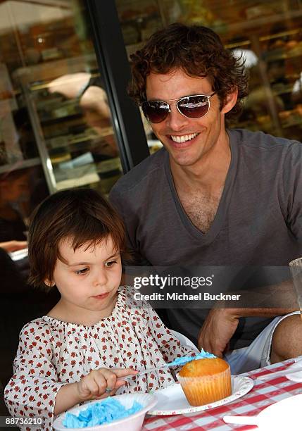 Host/actor James Marsden and daughter Mary James Marsden attend the EB Medical Research Foundation picnic presented by Sinupret for Kids and Yogen...