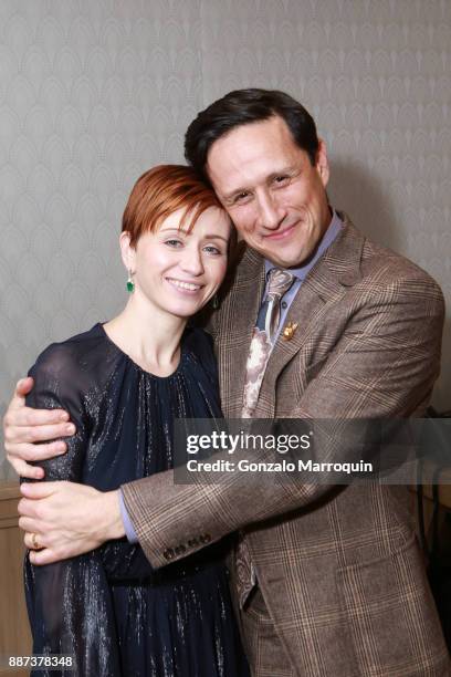 Hillary Macklowe and Benjamin Macklowe during the Macklowe Gallery Hosts 2018 Winter Antiques Show Kickoff Event at 445 Park Avenue on December 6,...