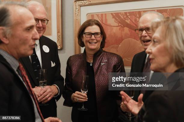 Clinton Standart and guests during the Macklowe Gallery Hosts 2018 Winter Antiques Show Kickoff Event at 445 Park Avenue on December 6, 2017 in New...