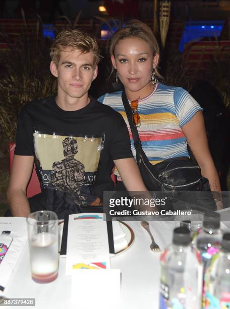 The Daily Front Row celebrates the Launch of Act1 with Presley Walker Gerber and Alana O'Herligy presented by LIFEWTR at Faena Hotel on December 6,...