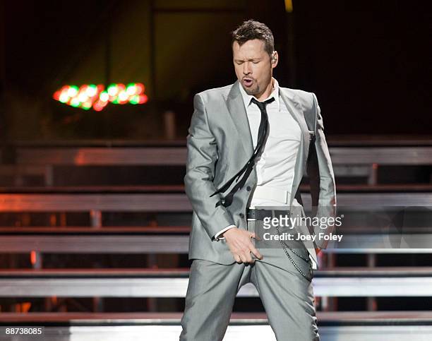Donnie Wahlberg of New Kids On The Block performs in concert at the Verizon Wireless Music Center on June 28, 2009 in Noblesville, Indiana.