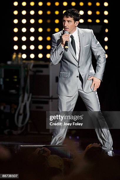 Jonathan Knight of New Kids On The Block performs in concert at the Verizon Wireless Music Center on June 28, 2009 in Noblesville, Indiana.