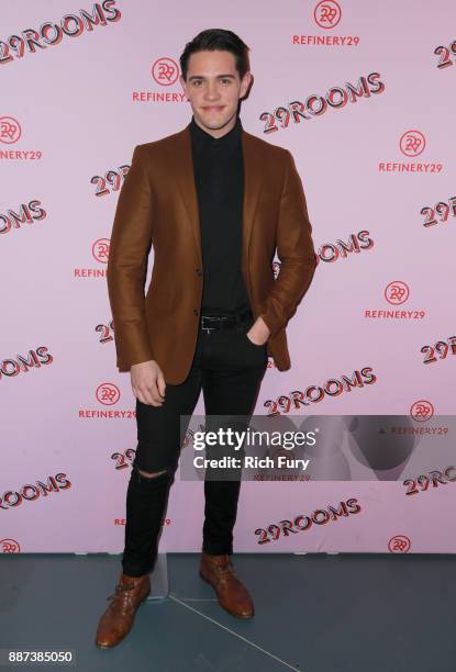 Casey Cott attends Refinery29 29Rooms Los Angeles: Turn It Into Art Opening Night Party at ROW DTLA on December 6, 2017 in Los Angeles, California.