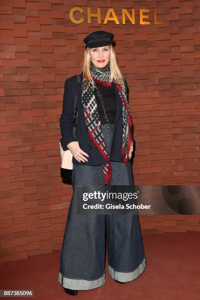 Anne Meyer-Minnemann, editor in chief of Gala, during the Chanel "Trombinoscope" Collection des Metiers d'Art 2017/18 photo call at Elbphilharmonie...