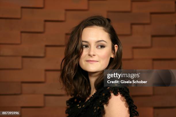 Lea van Acken during the Chanel "Trombinoscope" Collection des Metiers d'Art 2017/18 photo call at Elbphilharmonie on December 6, 2017 in Hamburg,...