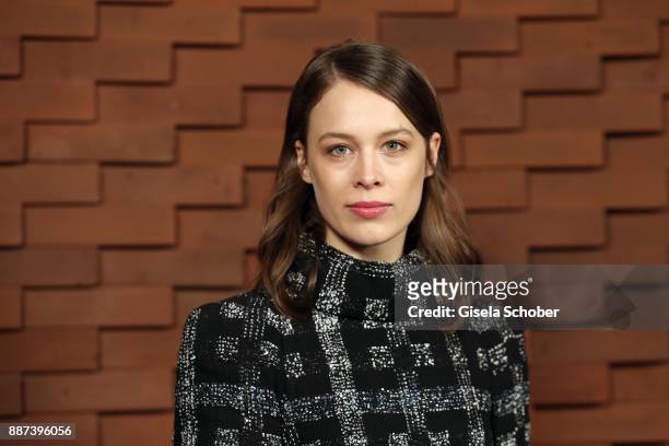 Paula Beer during the Chanel "Trombinoscope" Collection des Metiers d'Art 2017/18 photo call at Elbphilharmonie on December 6, 2017 in Hamburg,...