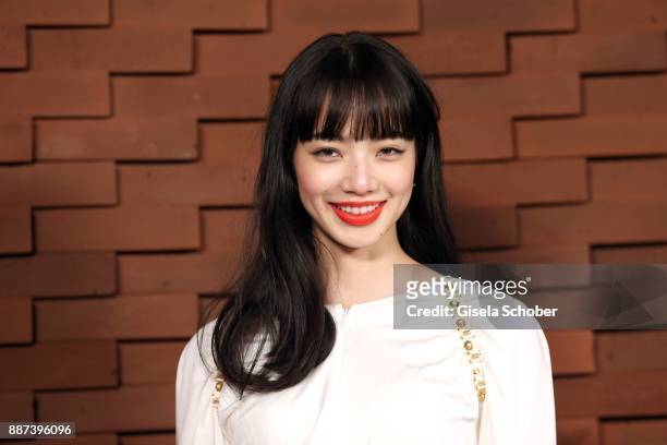 Nana Komatsu during the Chanel "Trombinoscope" Collection des Metiers d'Art 2017/18 photo call at Elbphilharmonie on December 6, 2017 in Hamburg,...