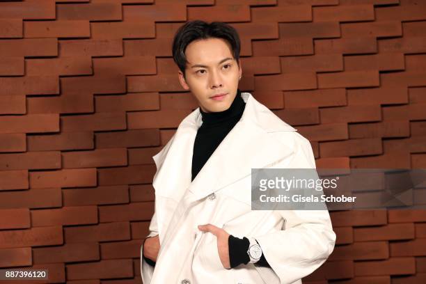 William Chan during the Chanel "Trombinoscope" Collection des Metiers d'Art 2017/18 photo call at Elbphilharmonie on December 6, 2017 in Hamburg,...