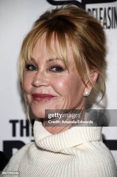 Actress Melanie Griffith arrives at the premiere of Front Row Filmed Entertainment's "The Pirates Of Somalia" at the TCL Chinese 6 Theatres on...