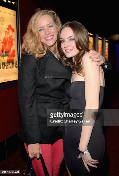 Kimberly Quinn and Michelle Mylett attend Special Screening Of Netflix Films' "El Camino Christmas" at ArcLight Cinemas on December 6, 2017 in...