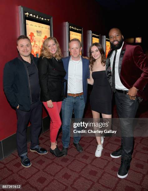 Theodore Melfi, Kimberly Quinn, Ian Bricke, Michelle Mylett and David E. Talbert attend Special Screening Of Netflix Films' "El Camino Christmas" at...