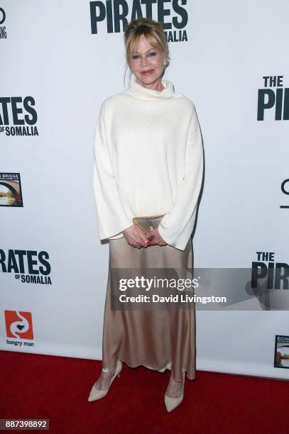 Actress Melanie Griffith attends the premiere of Front Row Filmed Entertainment's "The Pirates of Somalia" at TCL Chinese 6 Theatres on December 6,...