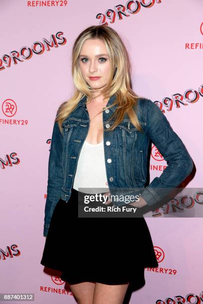 Greer Grammer attends Refinery29 29Rooms Los Angeles: Turn It Into Art Opening Night Party at ROW DTLA on December 6, 2017 in Los Angeles, California.