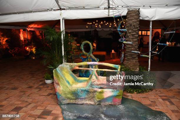 General view of the Artsy Projects Miami x Gucci: Special Thanks to Bombay Sapphire at The Bath Club on December 6, 2017 in Miami Beach, Florida.