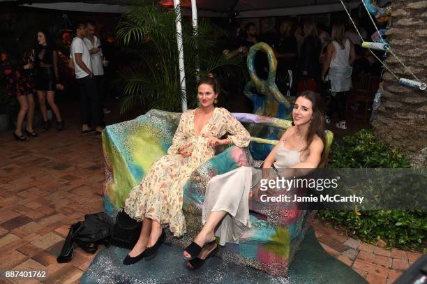 Guests attend the Artsy Projects Miami x Gucci: Special Thanks to Bombay Sapphire at The Bath Club on December 6, 2017 in Miami Beach, Florida.