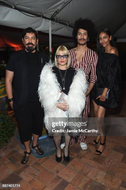 Guests attend the Artsy Projects Miami x Gucci: Special Thanks to Bombay Sapphire at The Bath Club on December 6, 2017 in Miami Beach, Florida.