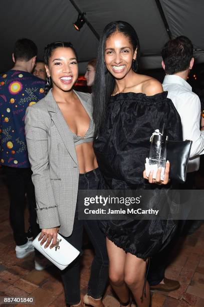 Hannah Bronfman and guest attend Artsy Projects Miami x Gucci: Special Thanks to Bombay Sapphire at The Bath Club on December 6, 2017 in Miami Beach,...