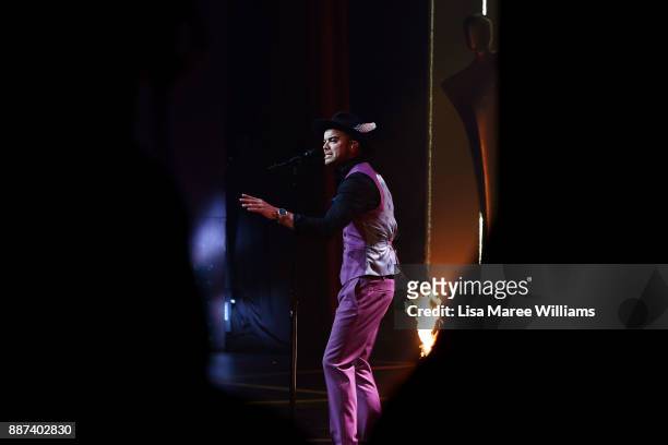Guy Sebastian performs during the 7th AACTA Awards Presented by Foxtel at The Star on December 6, 2017 in Sydney, Australia.