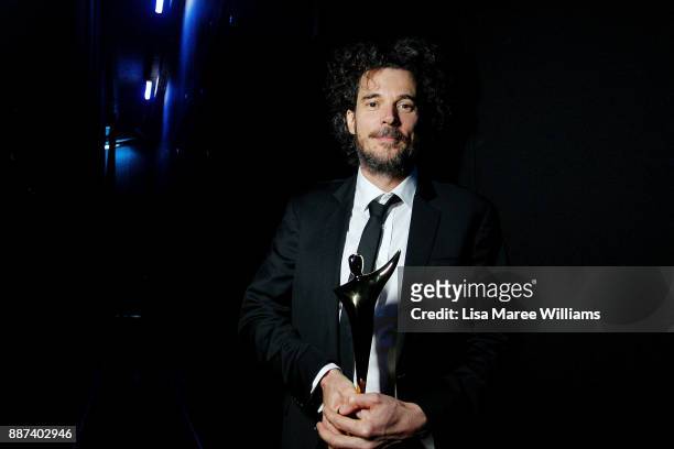 Garth David poses backstage during the 7th AACTA Awards Presented by Foxtel at The Star on December 6, 2017 in Sydney, Australia.